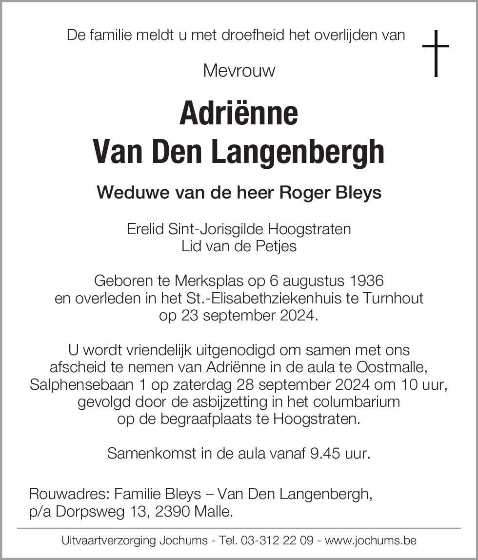 Adriënne Van Den Langenbergh