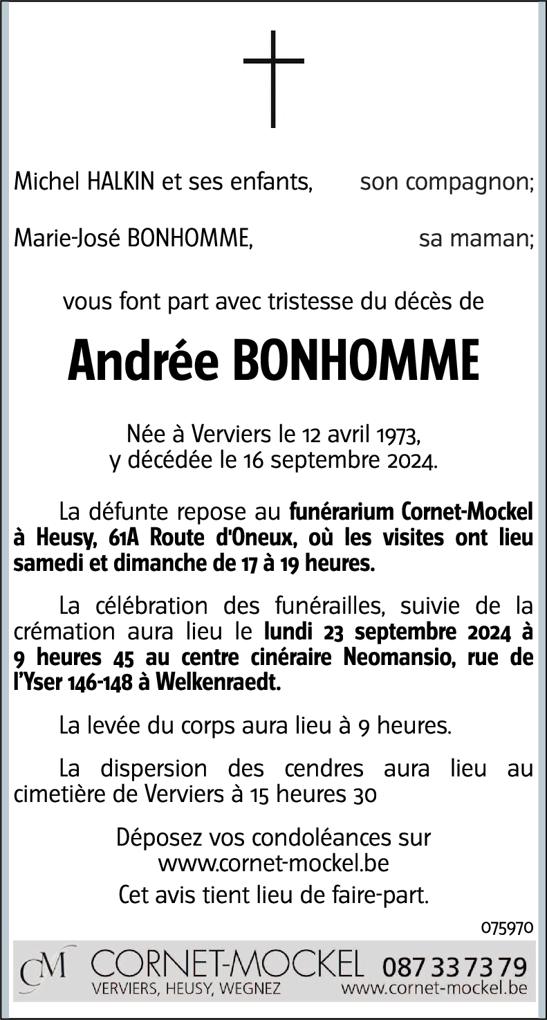 Andrée BONHOMME