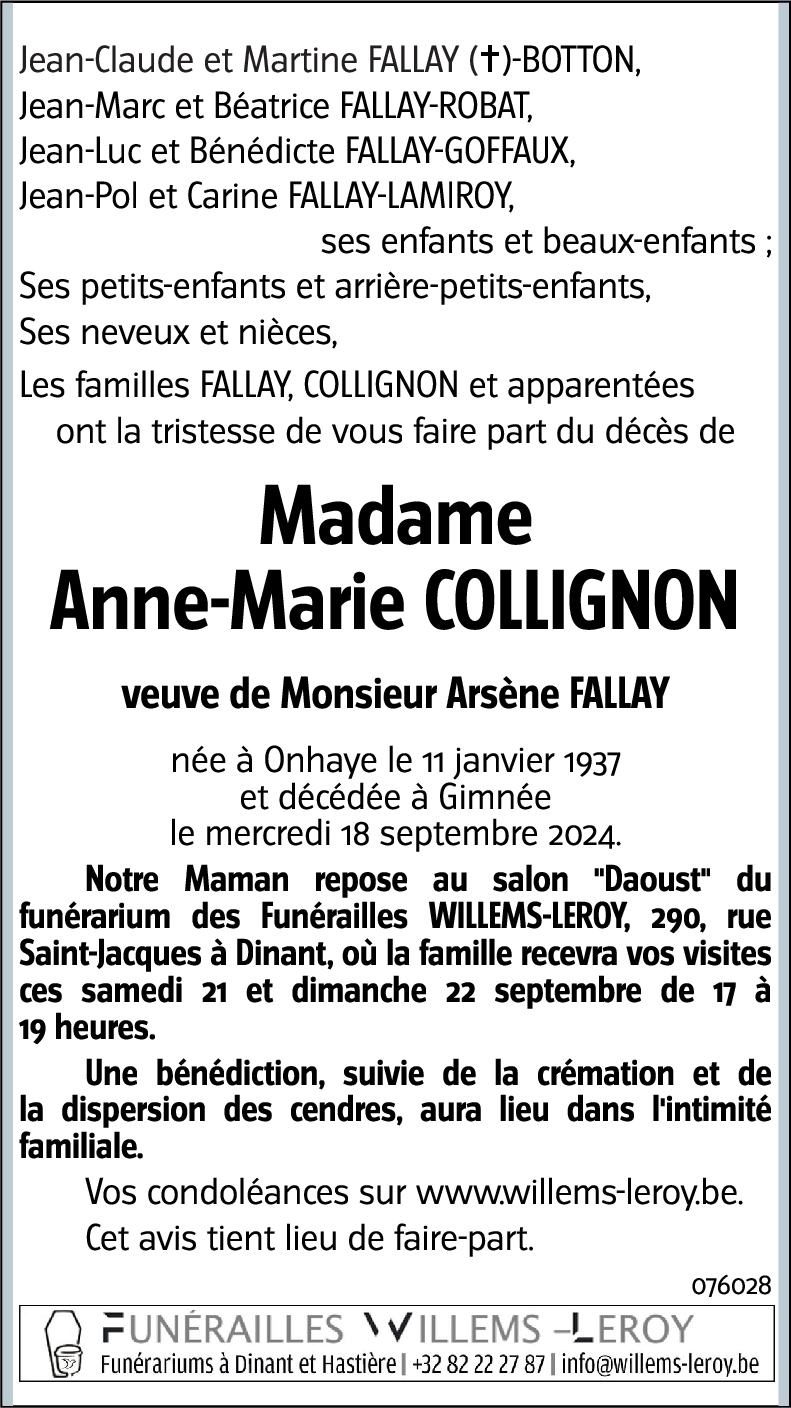 Anne-Marie COLLIGNON