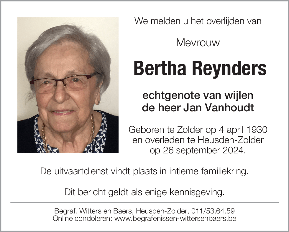 Bertha Reynders