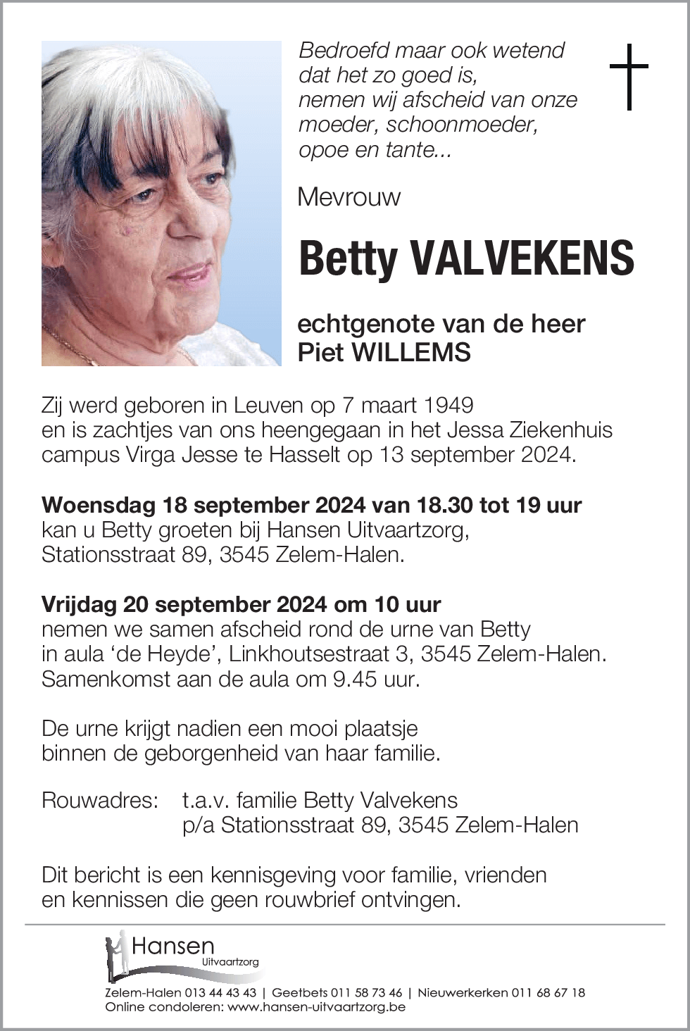 Betty VALVEKENS