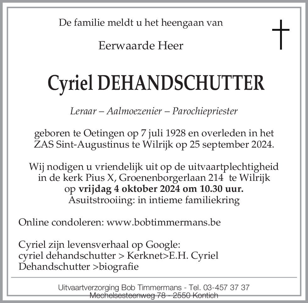 Cyriel Dehandschutter