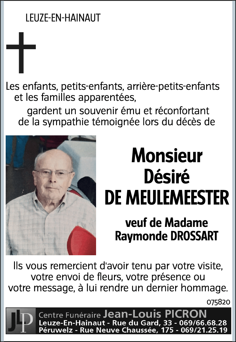 Désiré DE MEULEMEESTER