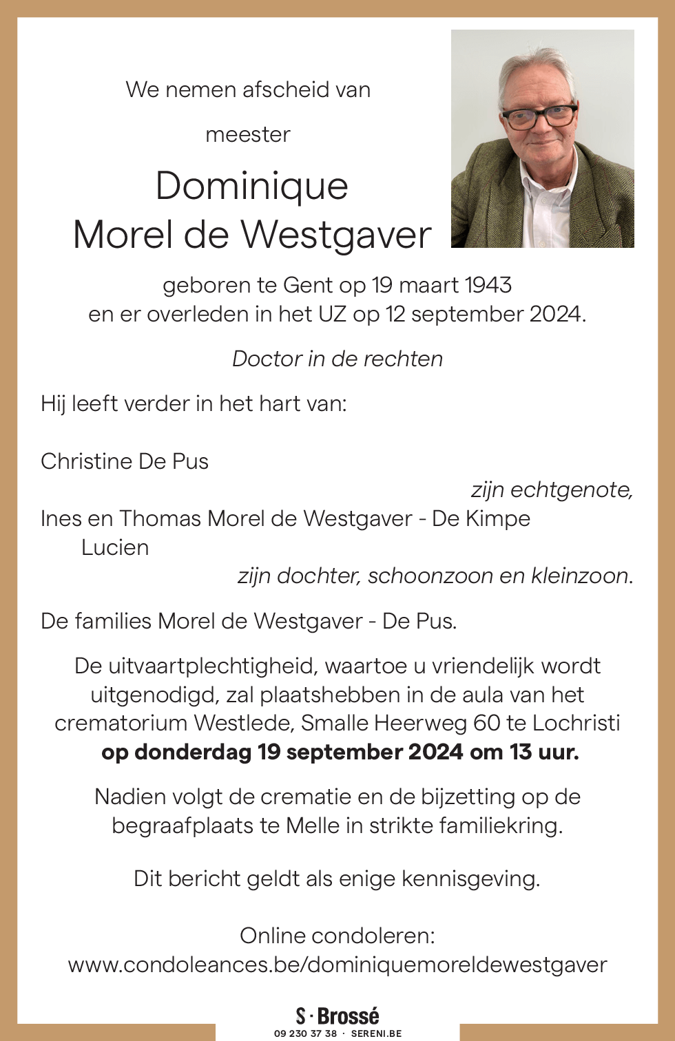 Dominique Morel de Westgaver