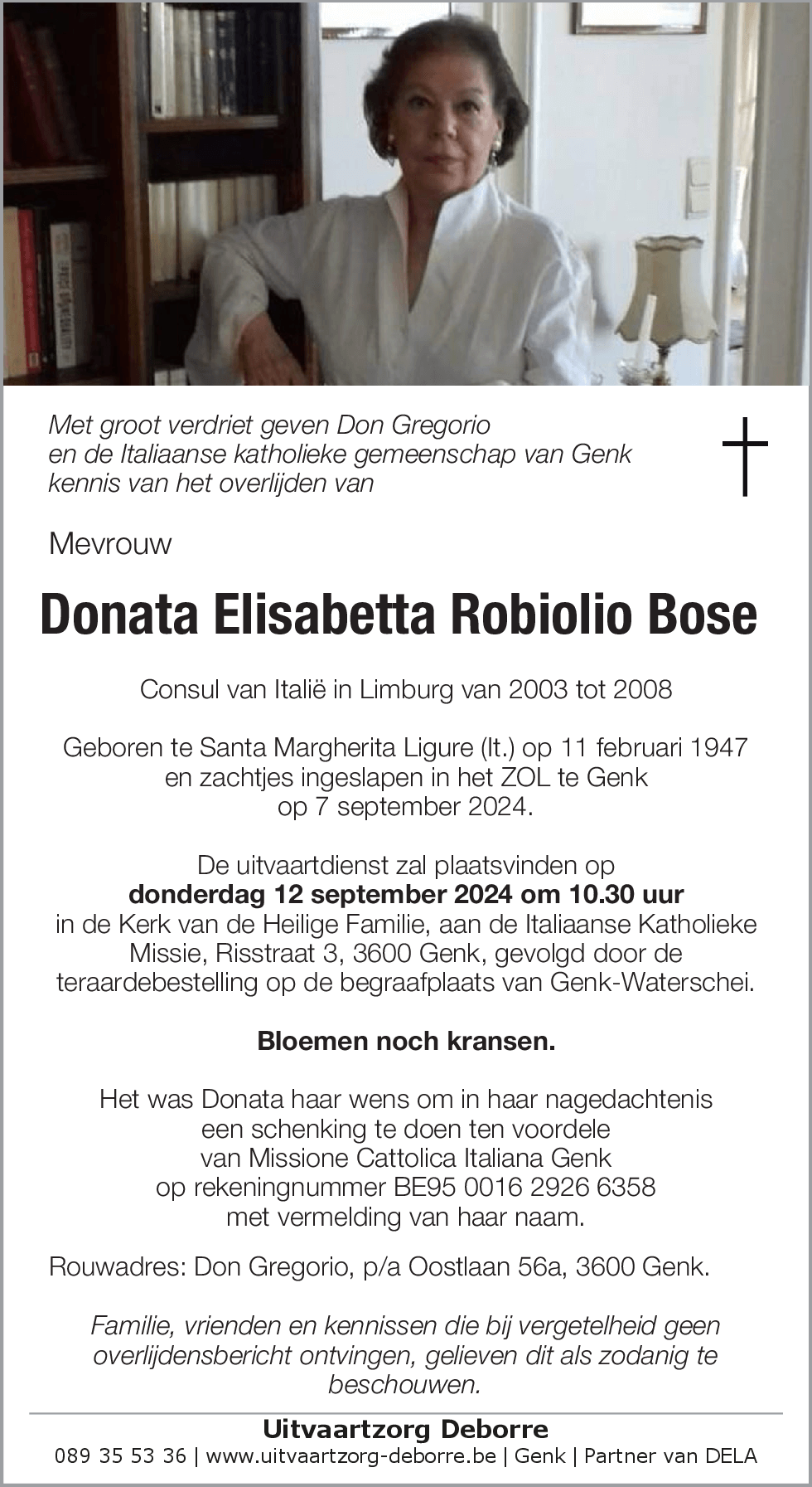 Donata Elisabetta Robiolio Bose