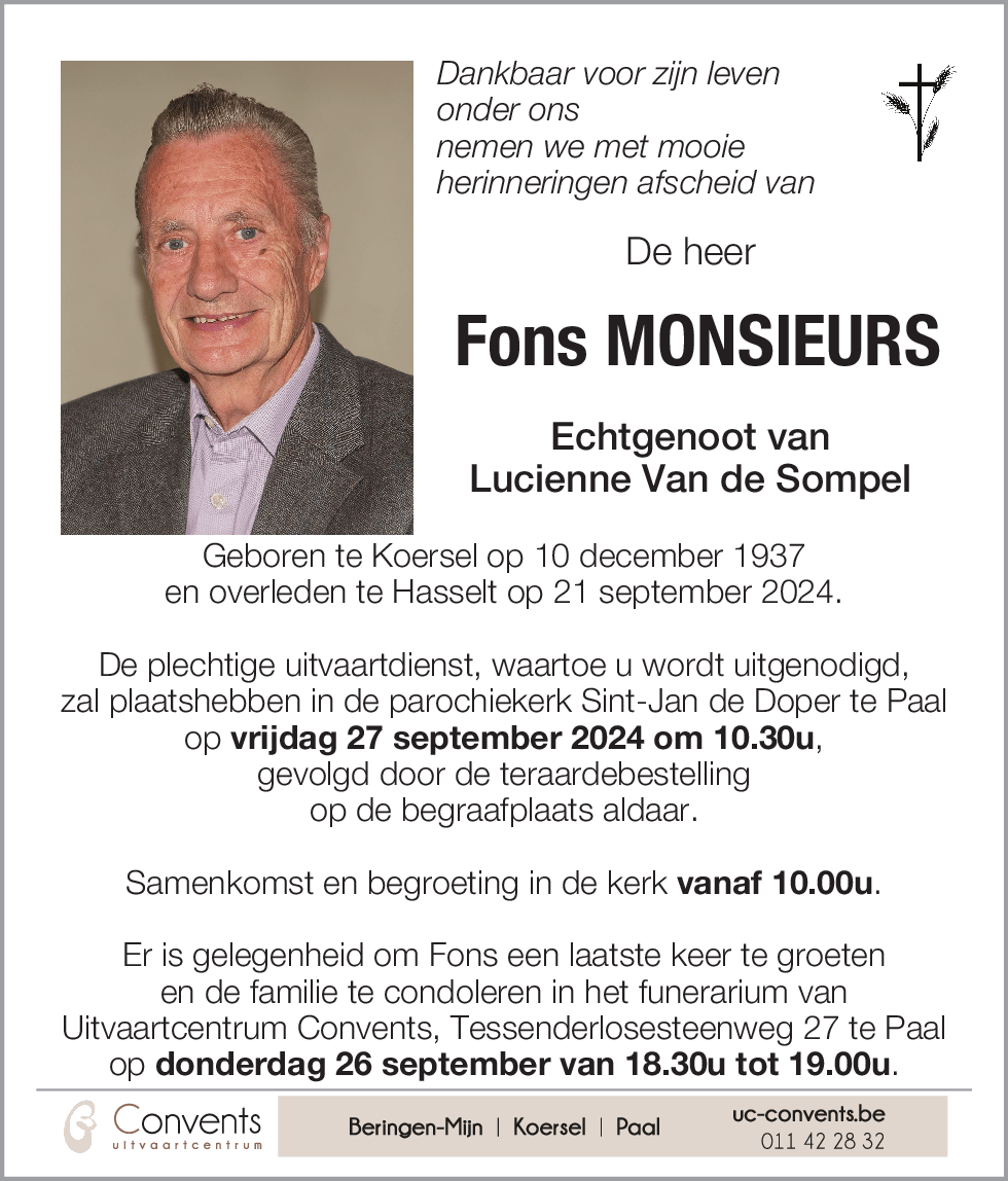 Fons MONSIEURS