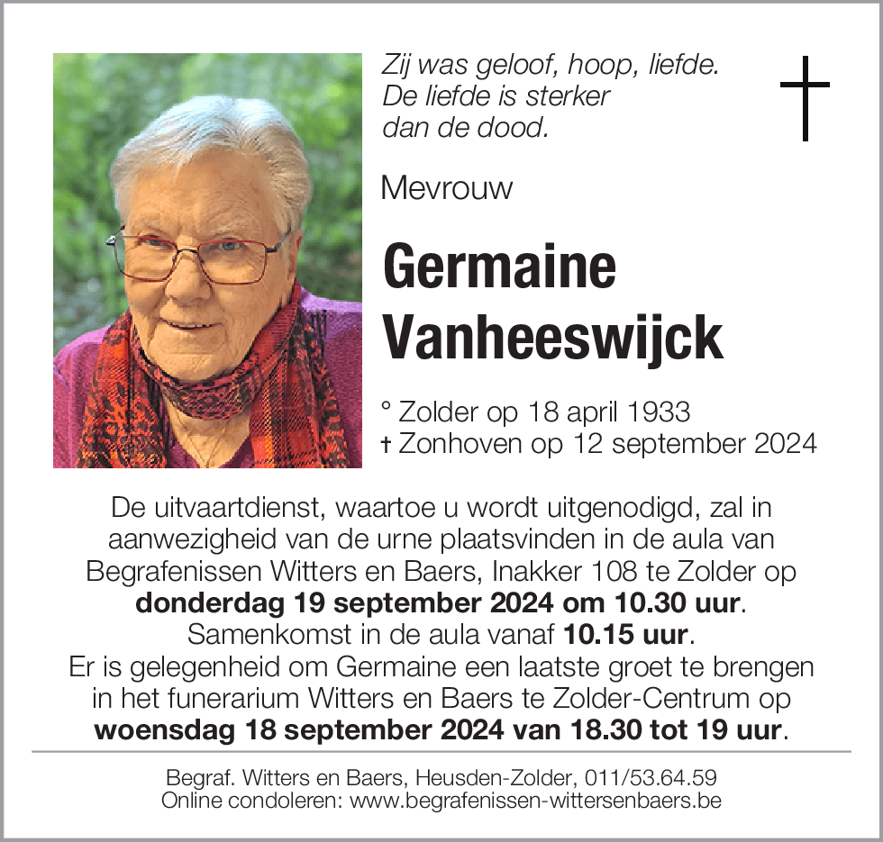 Germaine1 Vanheeswijck