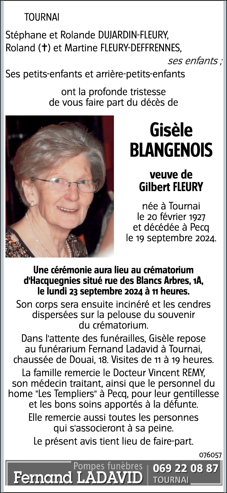 Gisèle BLANGERNOIS