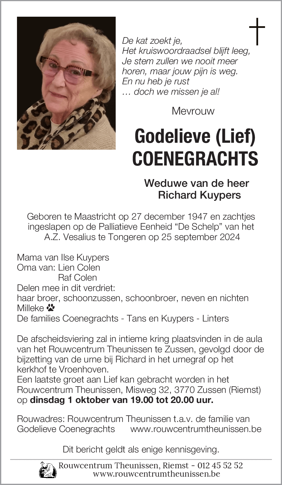 Godelieve (Lief) Coenegrachts