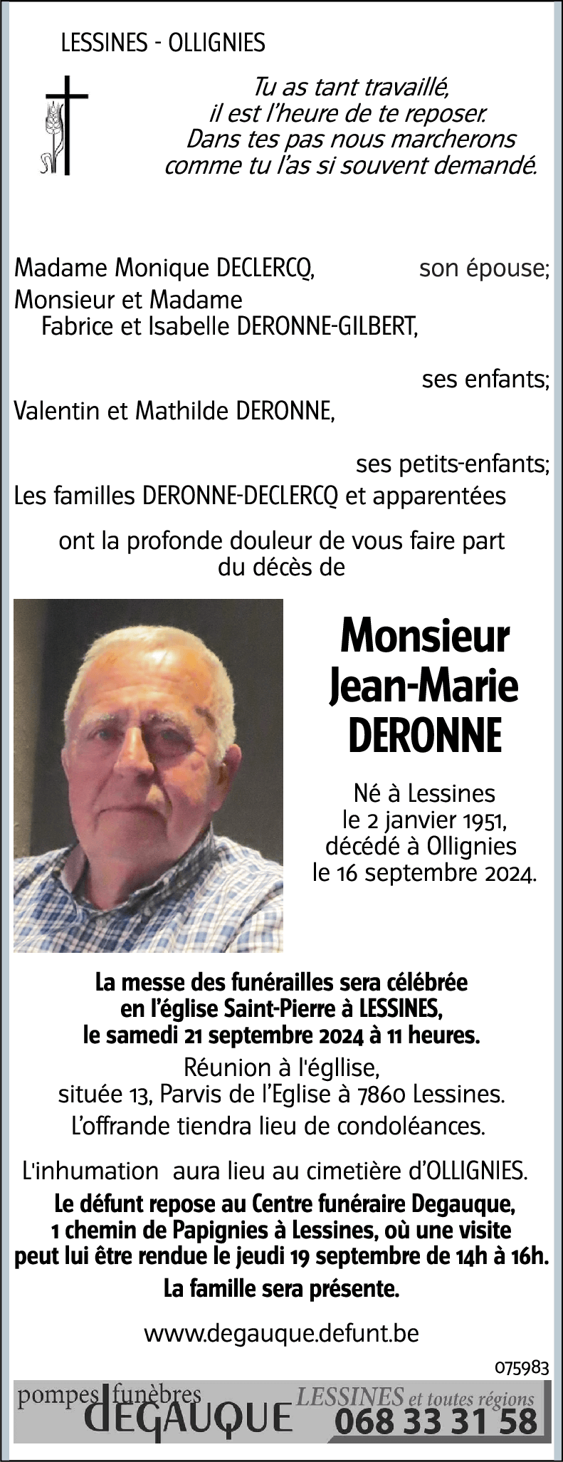 Jean-Marie DERONNE