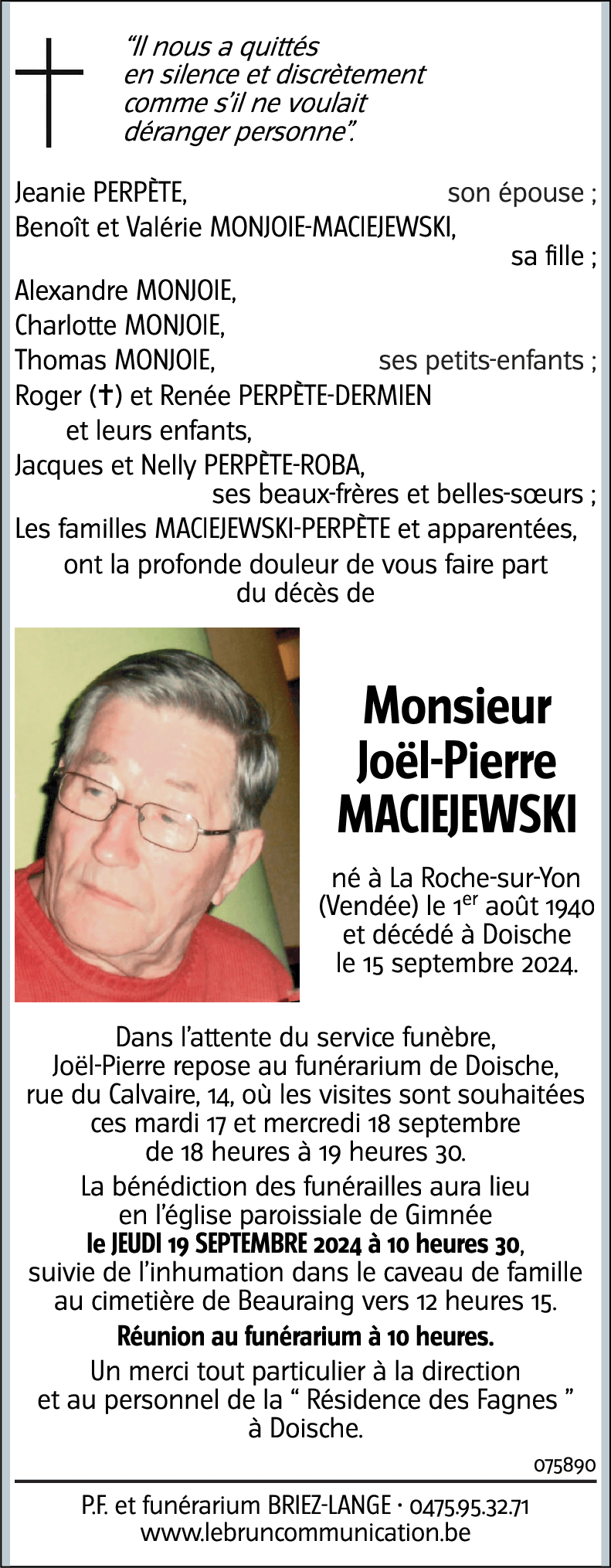 Joël-Pierre MACIEJEWSKI