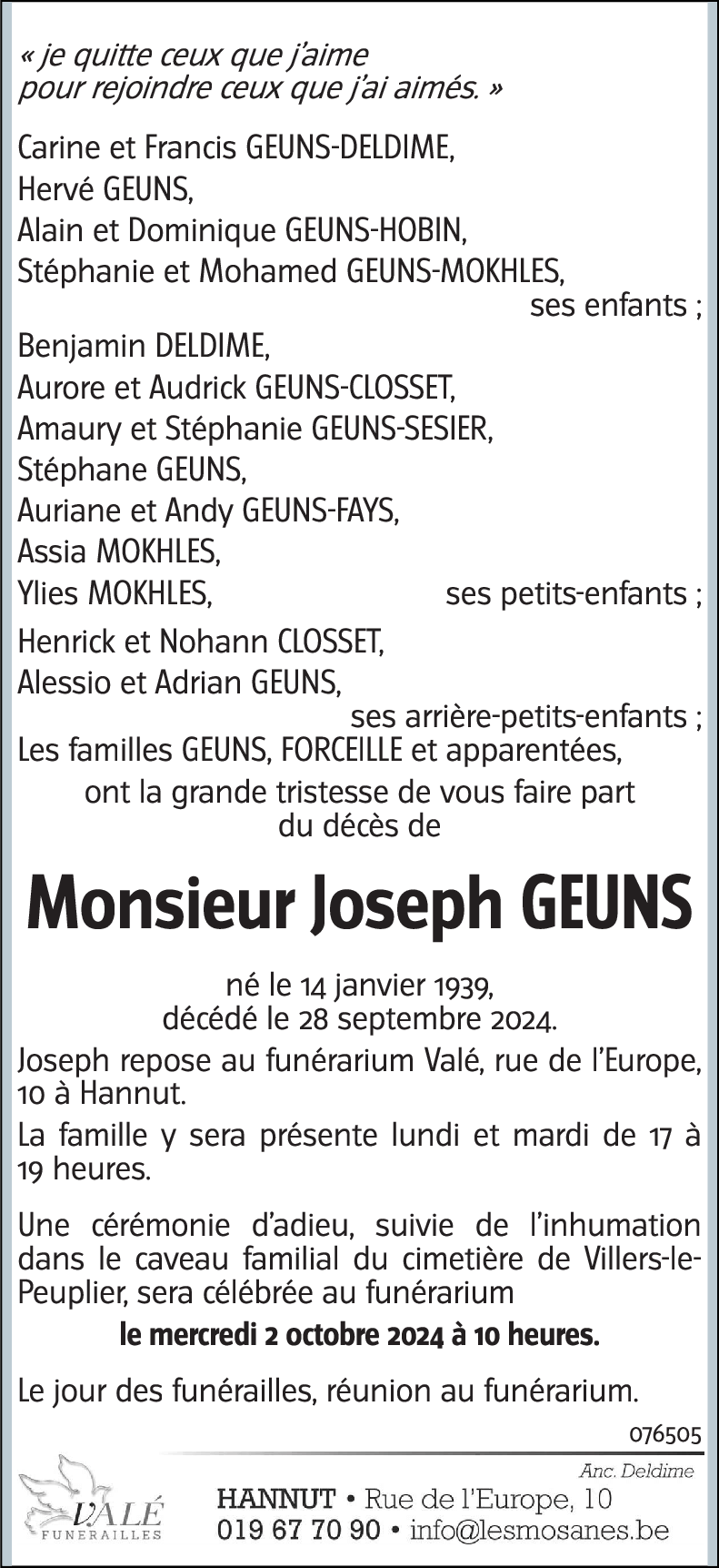 Joseph GEUNS