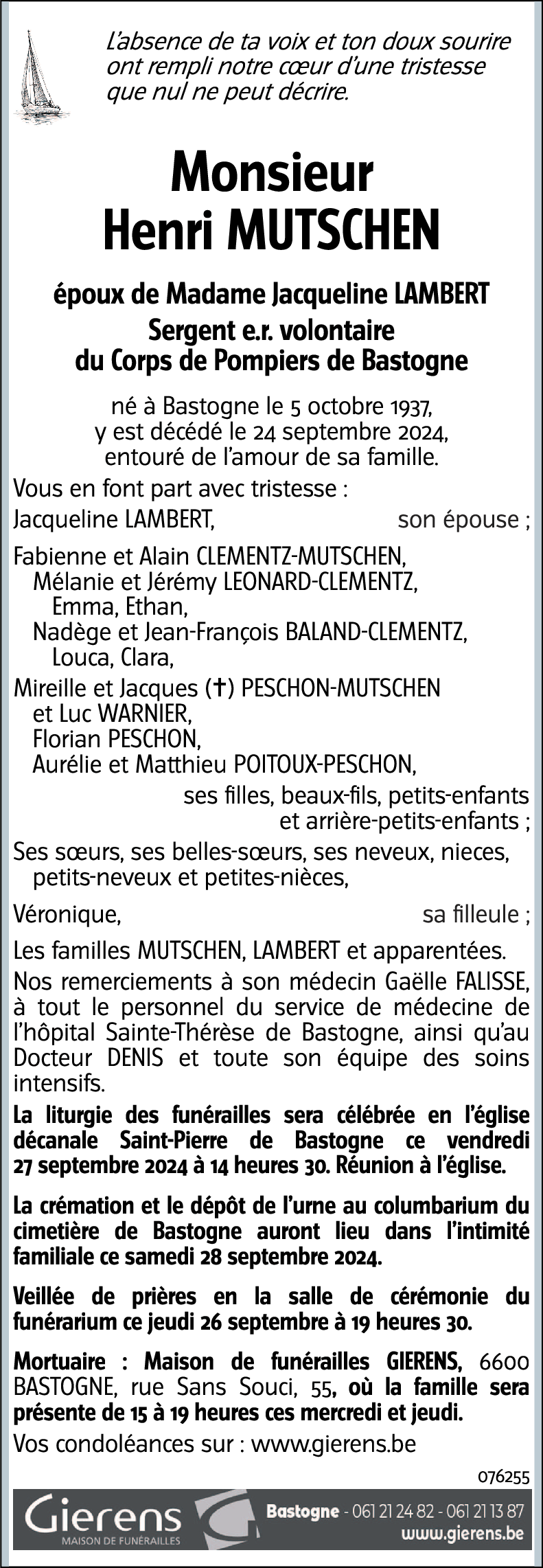 Joseph Henri MUTSCHEN