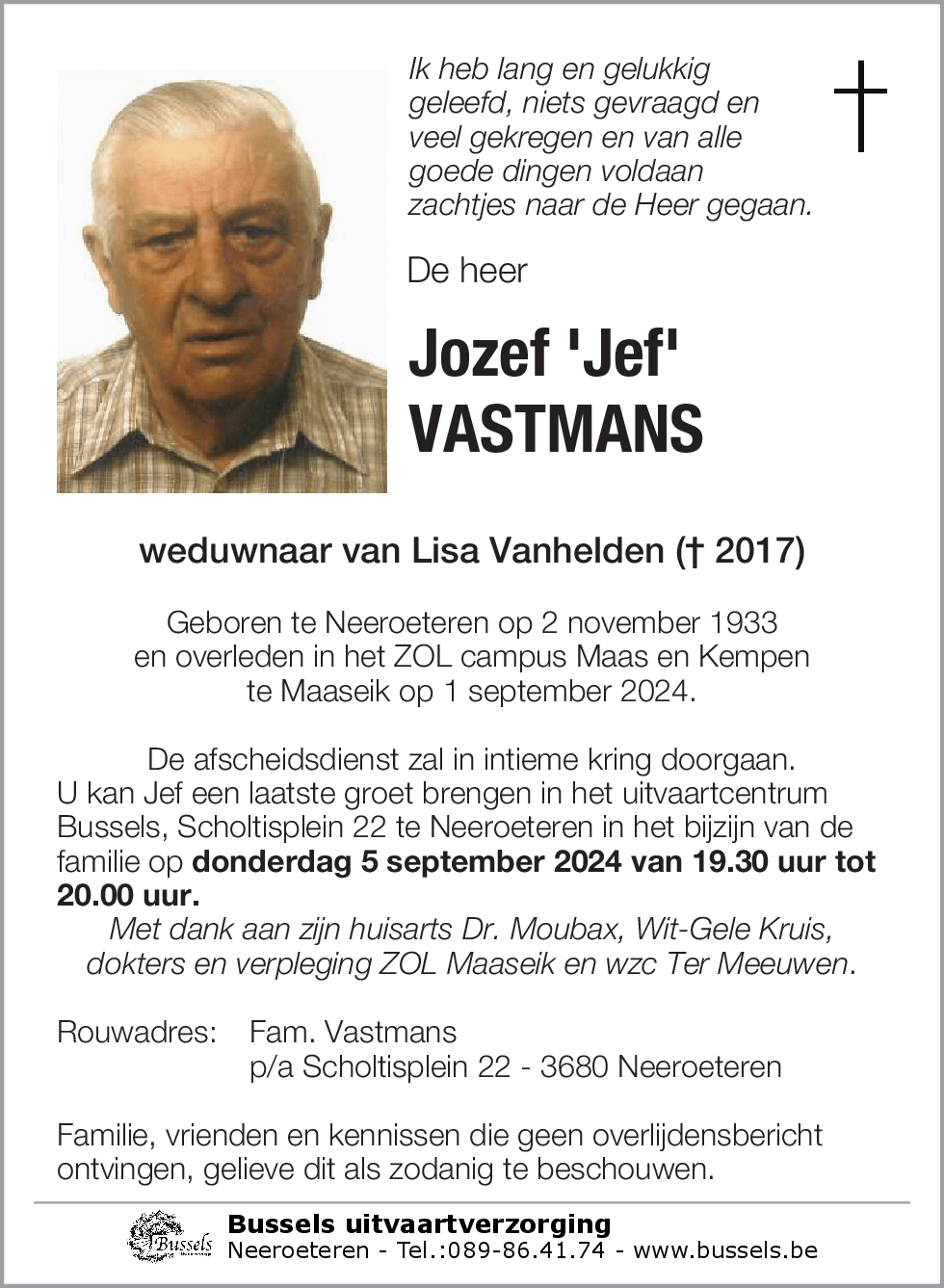 Jozef 'Jef' VASTMANS