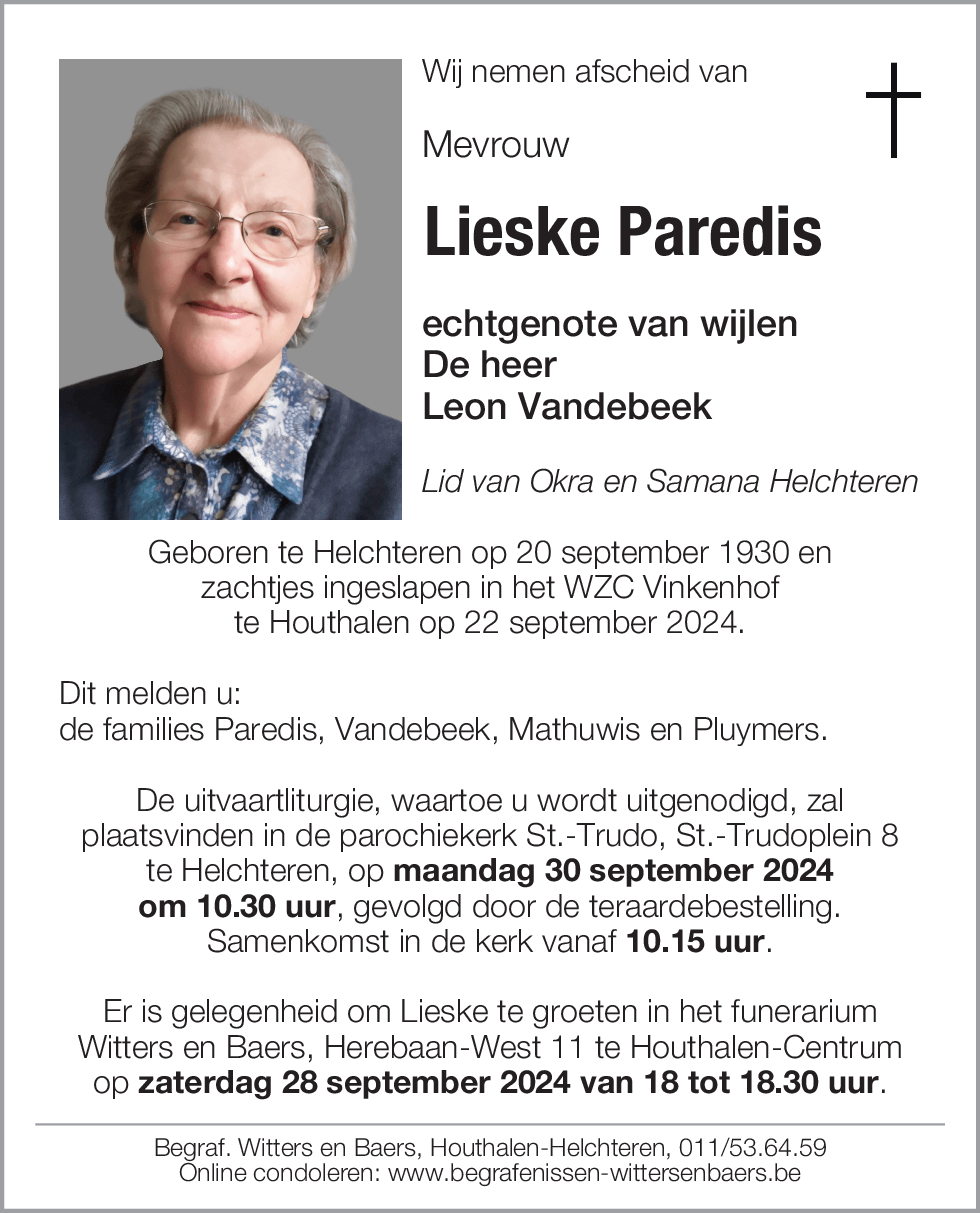 Lieske Paredis