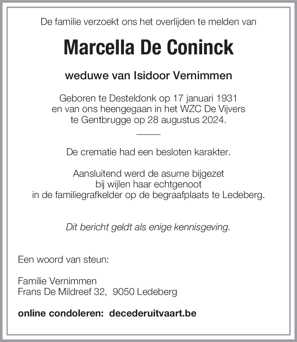 Marcella De Coninck