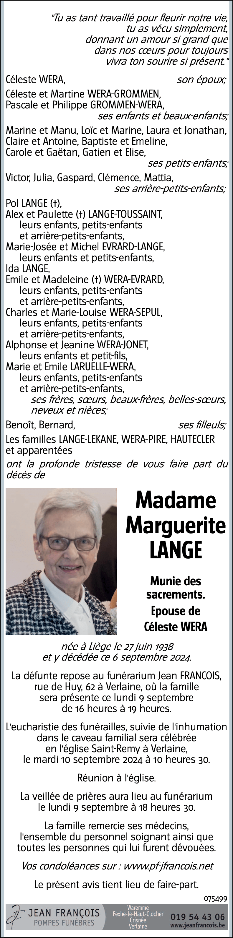 Margueritte LANGE