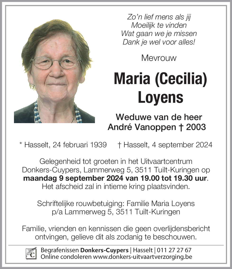 Maria (Cecilia) Loyens