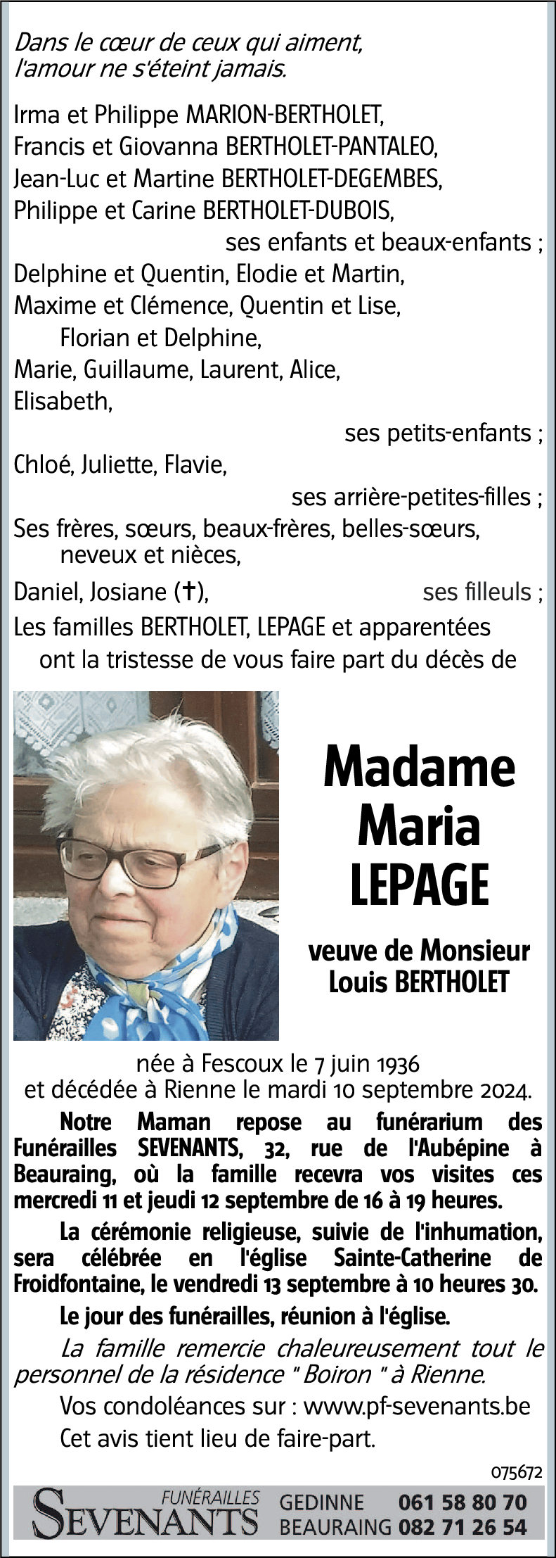 Maria LEPAGE