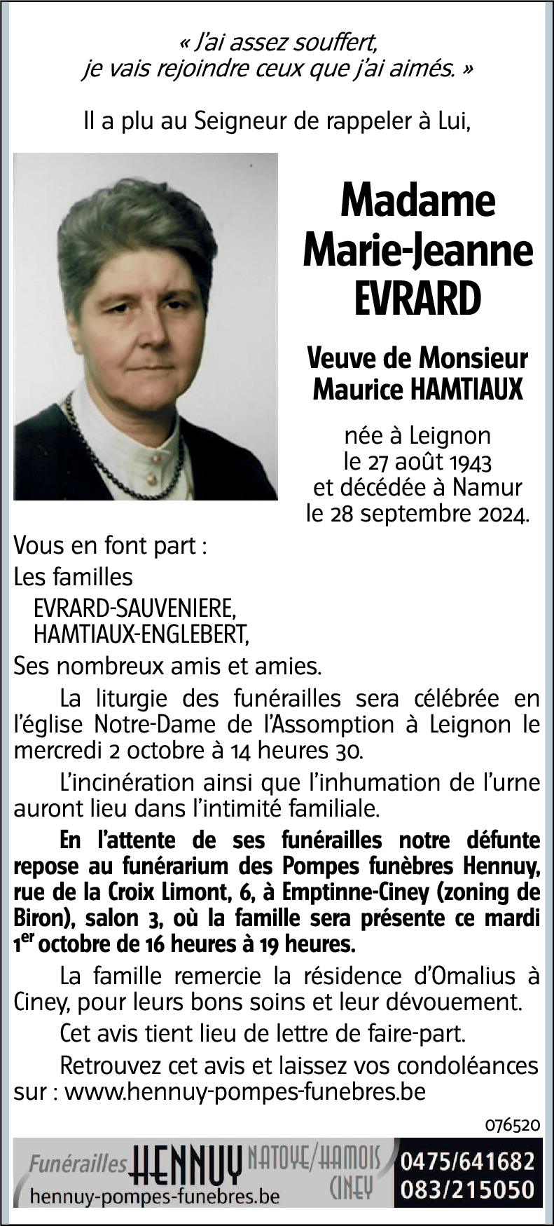 Marie-Jeanne Evrard