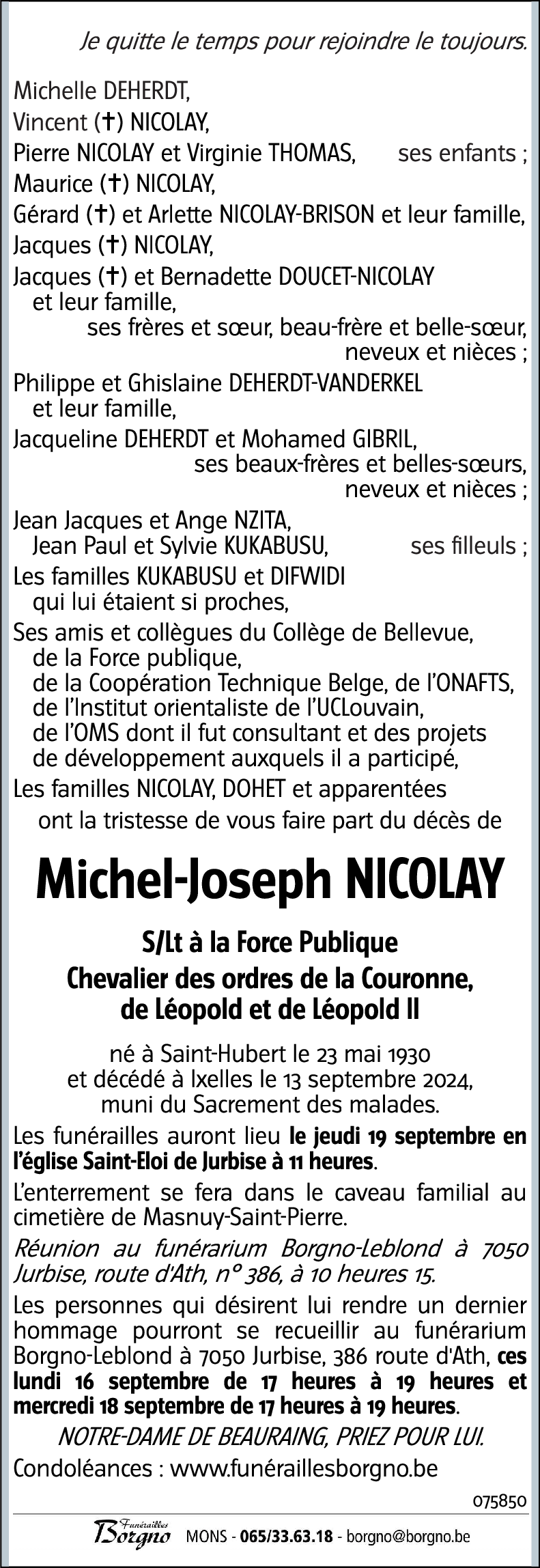 Michel-Joseph NICOLAY