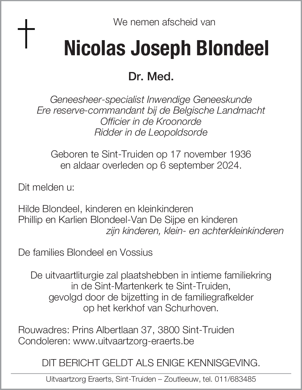 Nicolas Joseph Blondeel