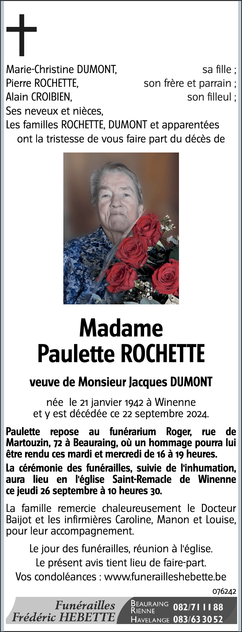 Paulette ROCHETTE