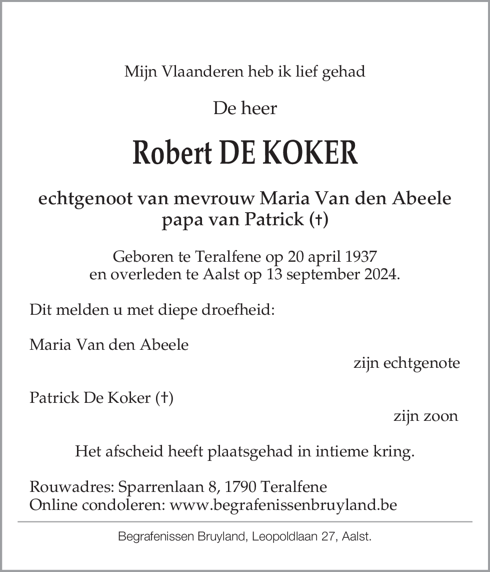 Robert De Koker