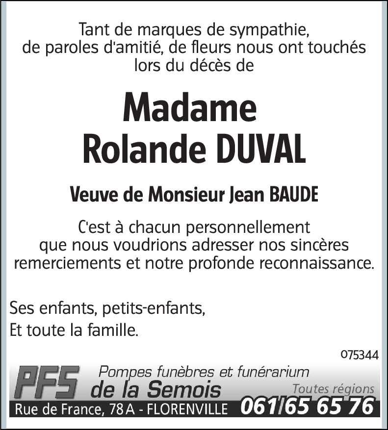 Rolande DUVAL