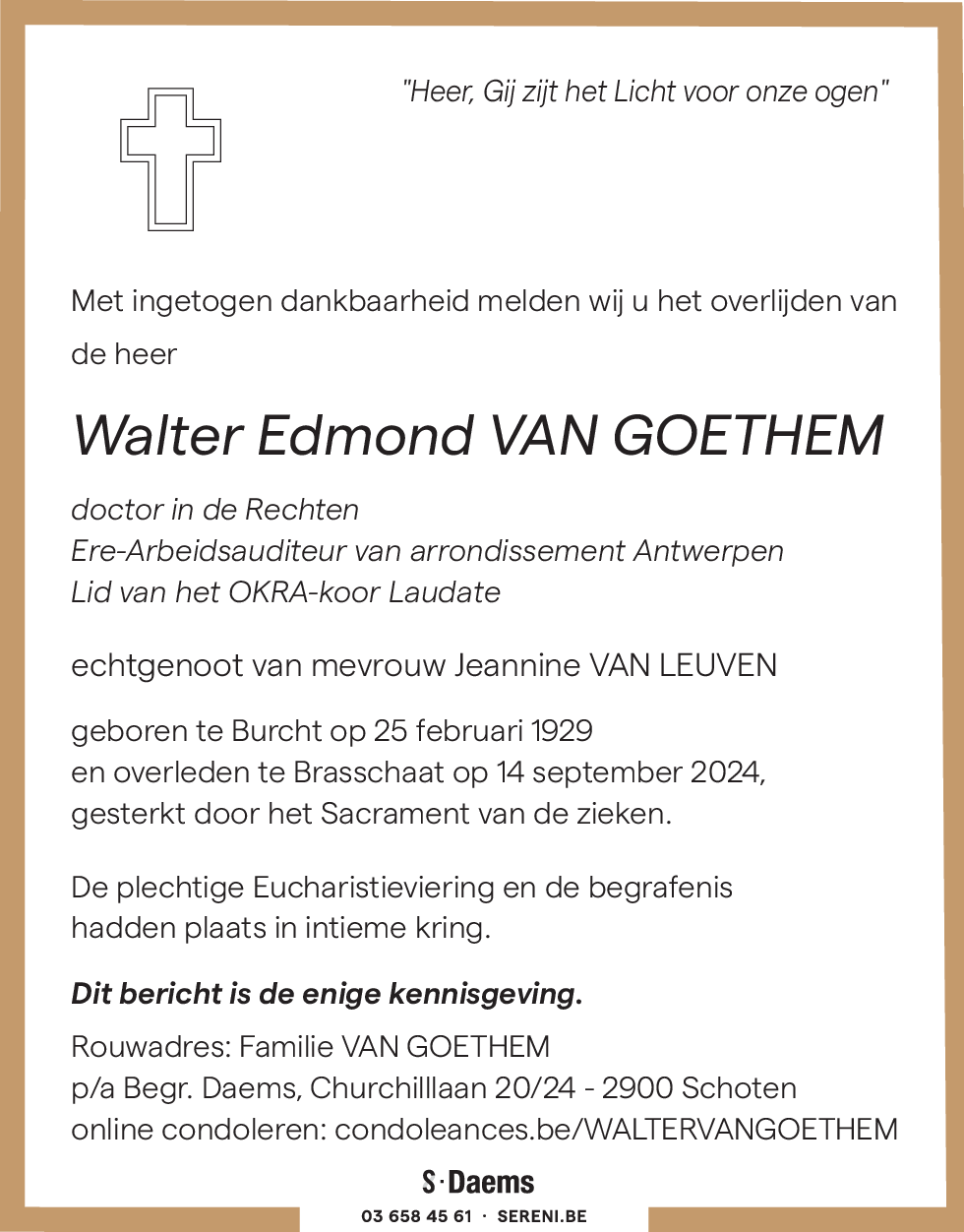 Walter VAN GOETHEM