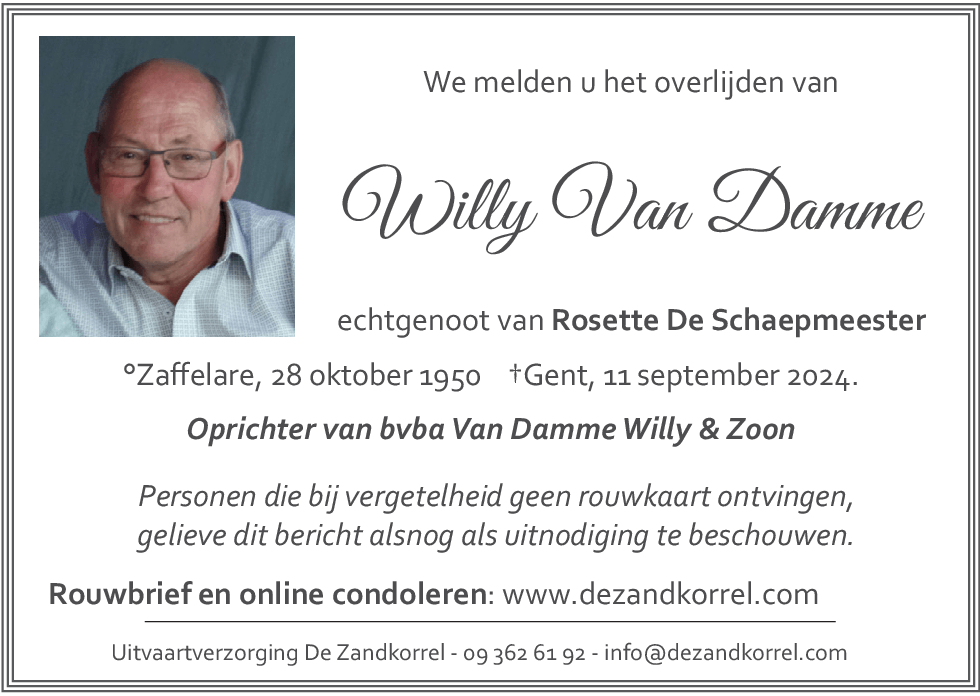 Willy Van Damme