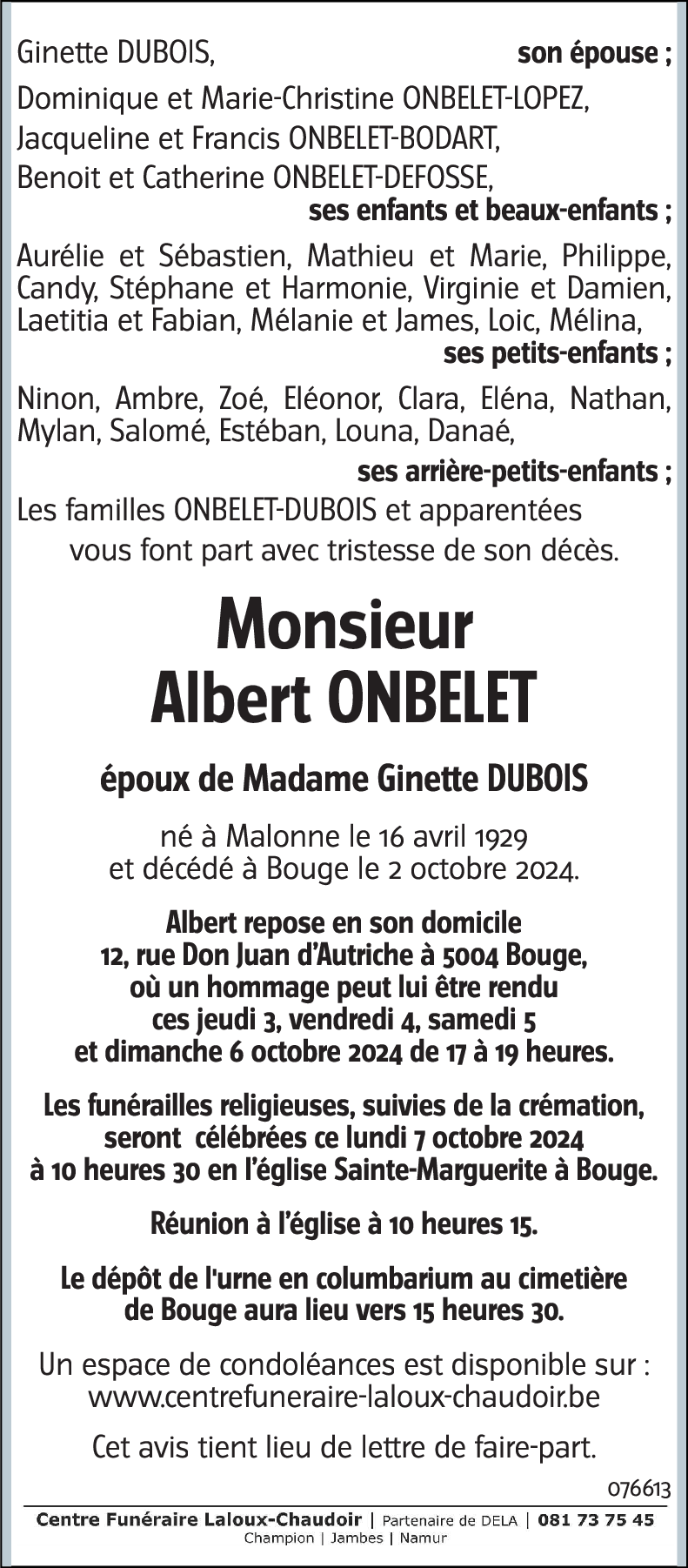 Albert ONBELET