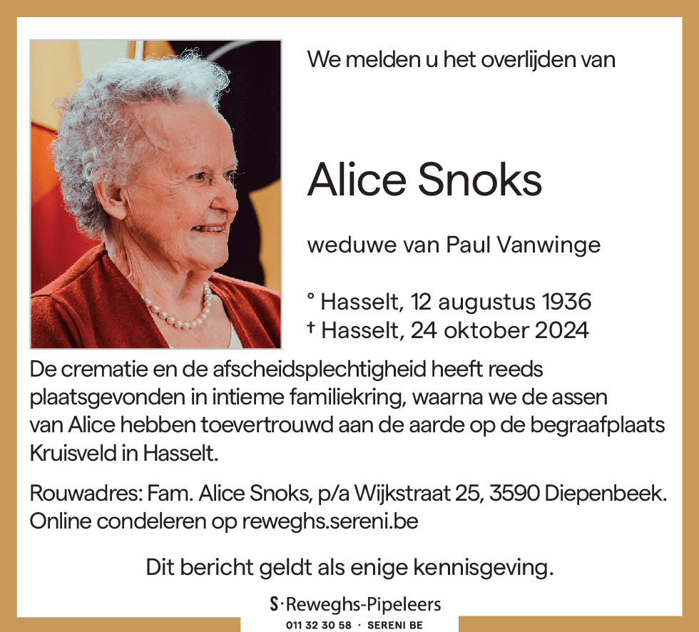 Alice Snoks