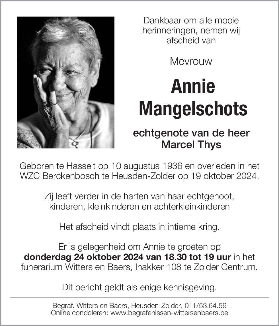 Annie Mangelschots