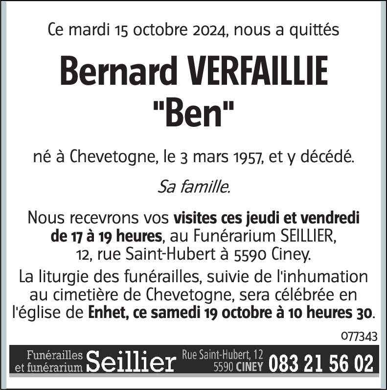 Bernard VERFAILLIE