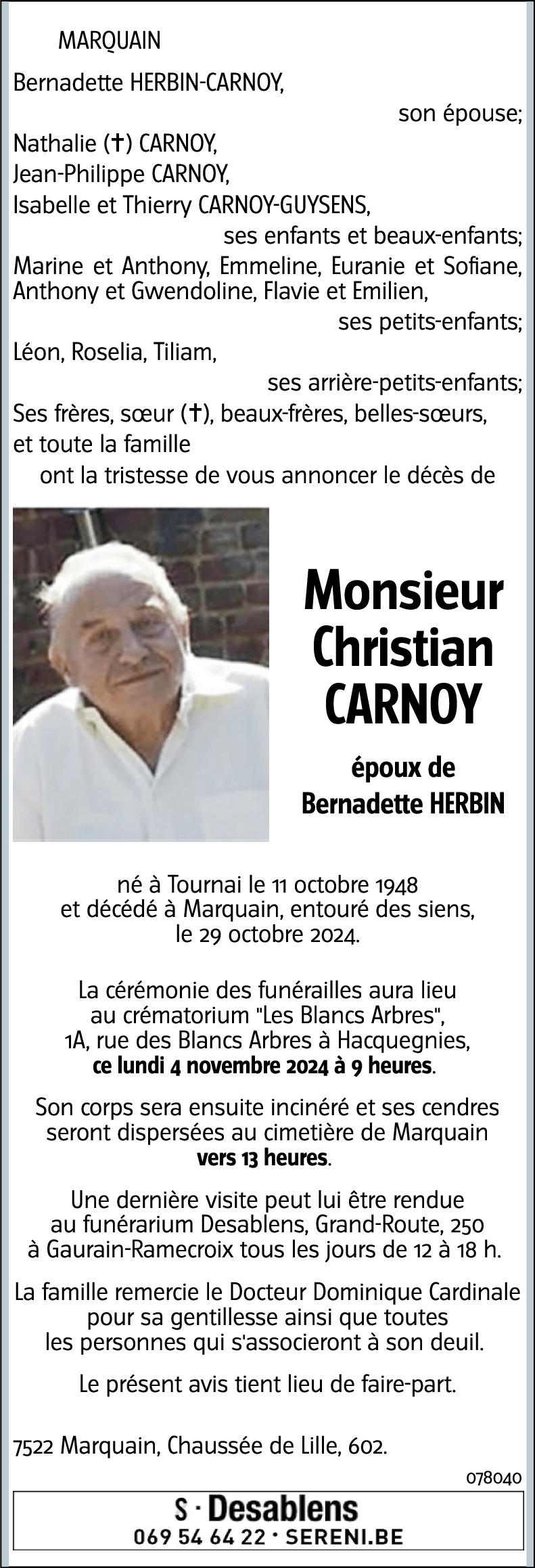 Christian CARNOY