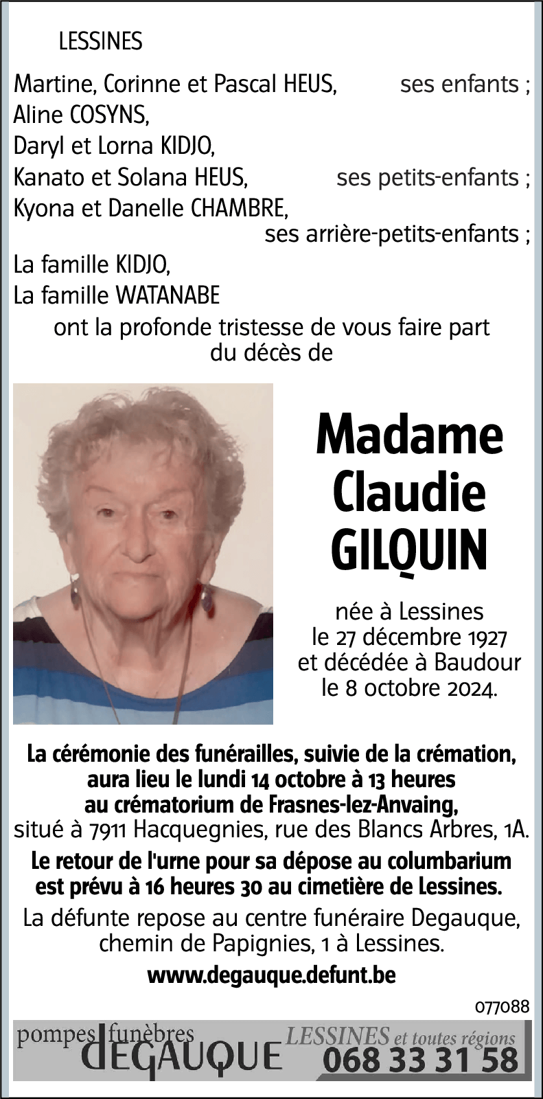 Claudie GILQUIN