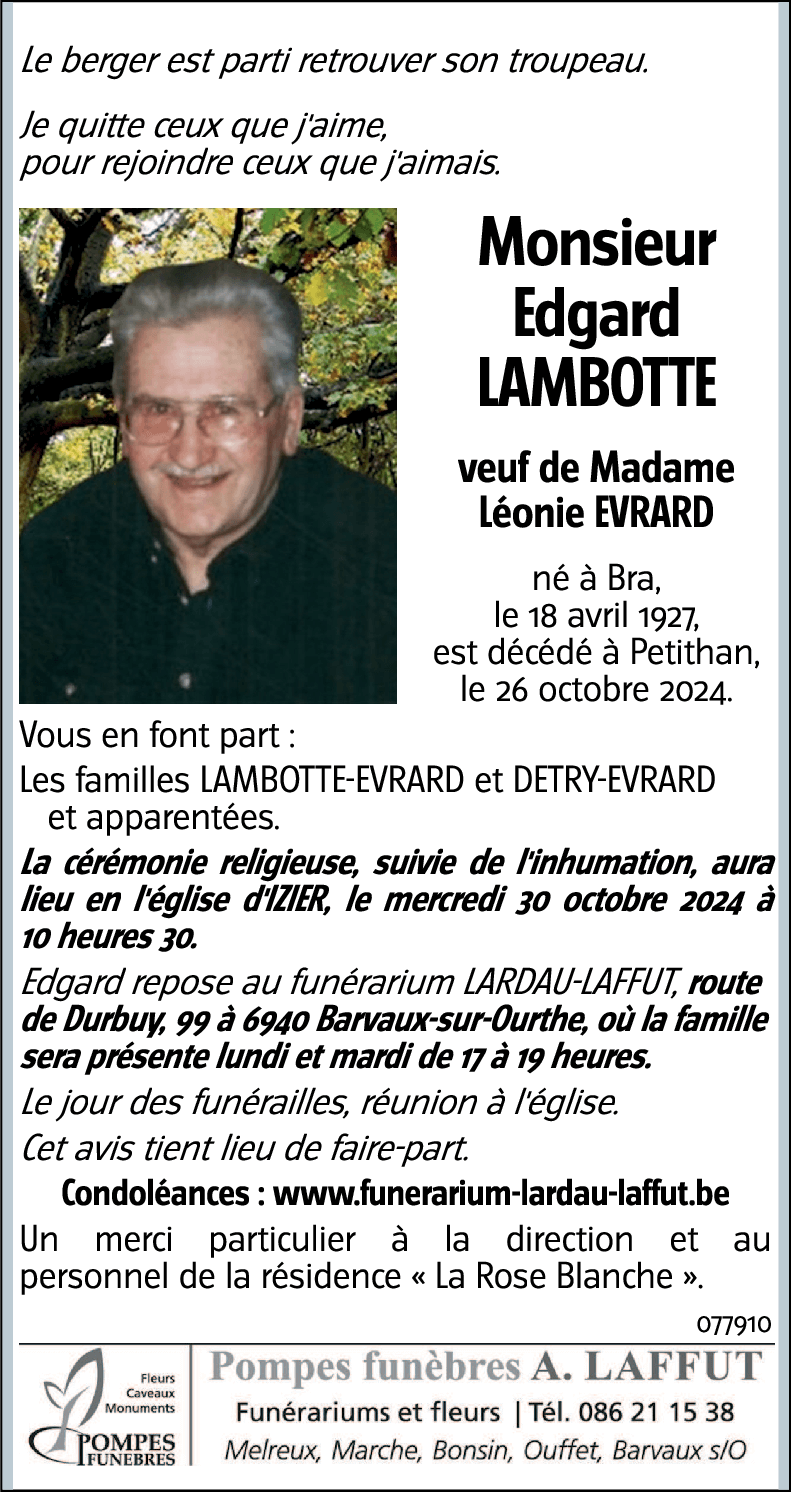 Edgard LAMBOTTE