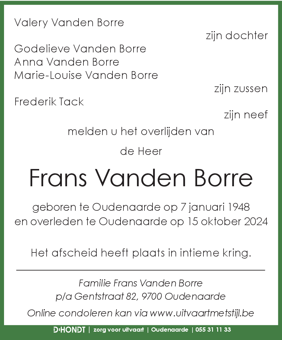 Frans Vanden Borre