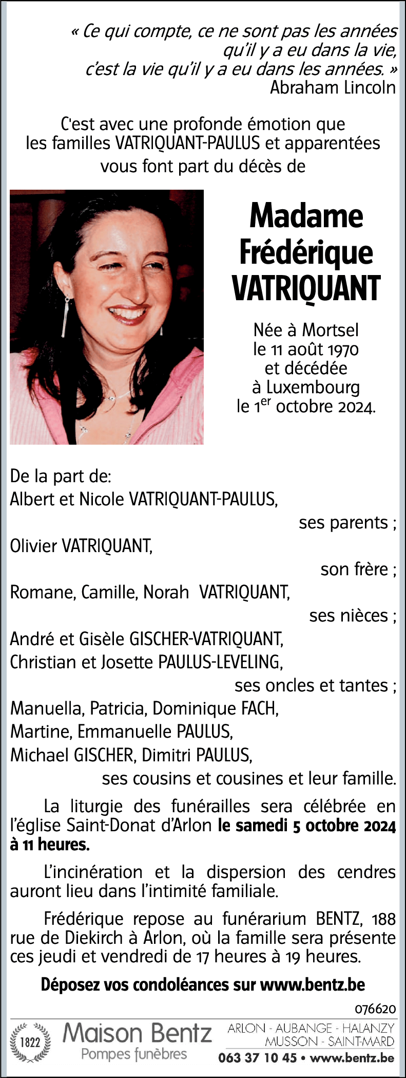 Frédérique VATRIQUANT