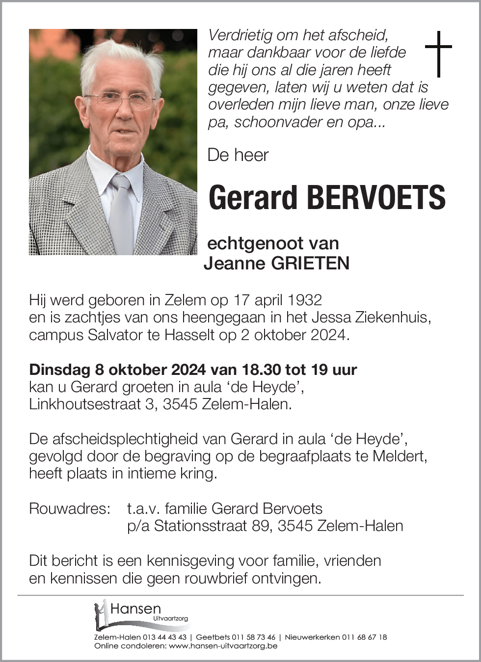 Gerard BERVOETS