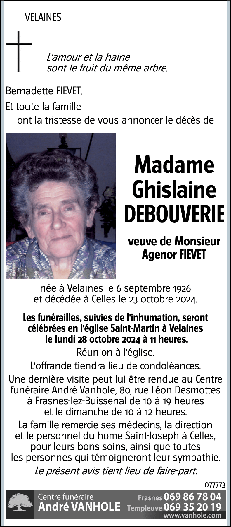 Ghislaine DEBOUVERIE