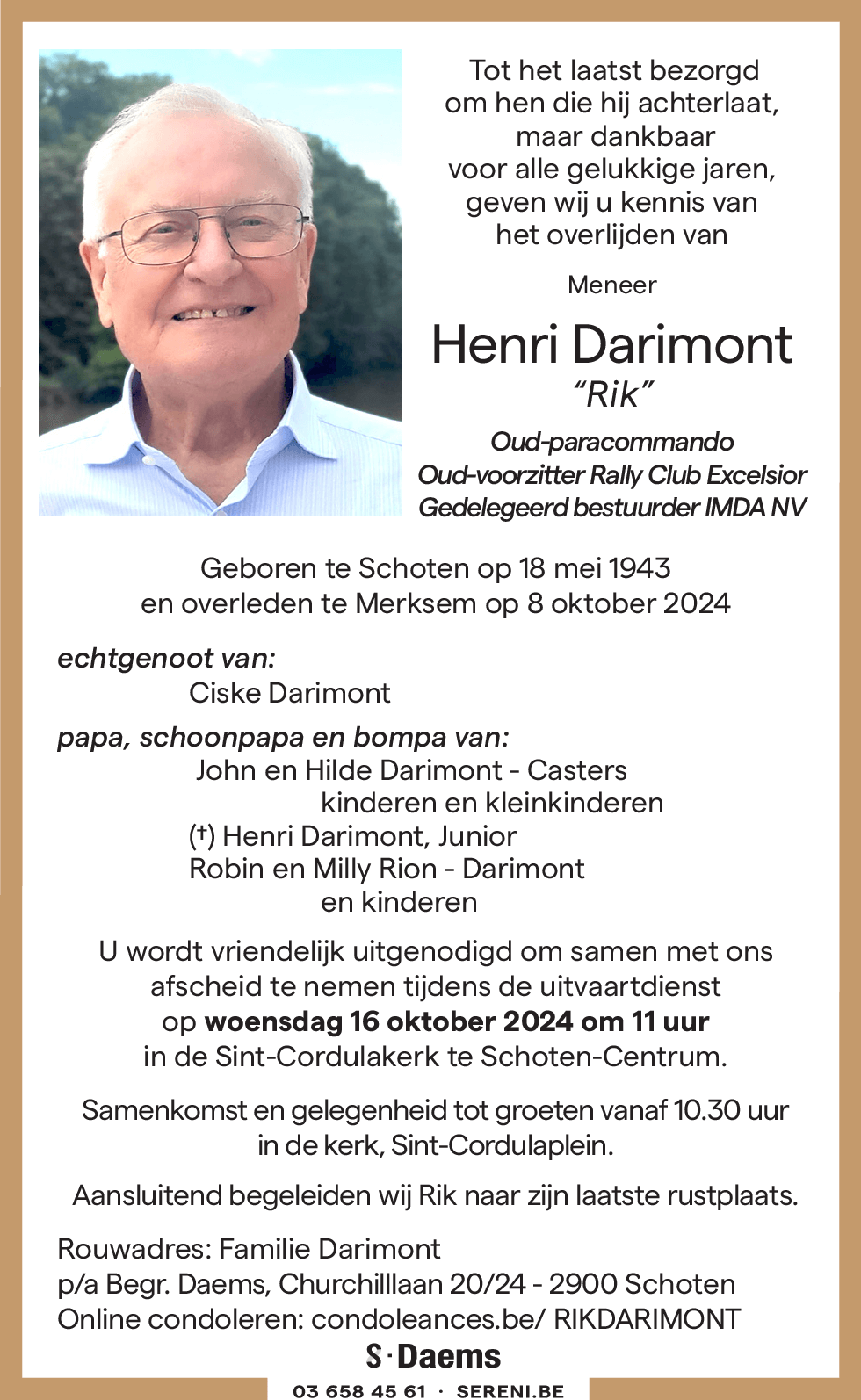 Henri DARIMONT