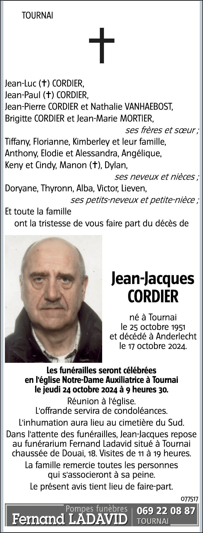 Jean-Jacques CORDIER