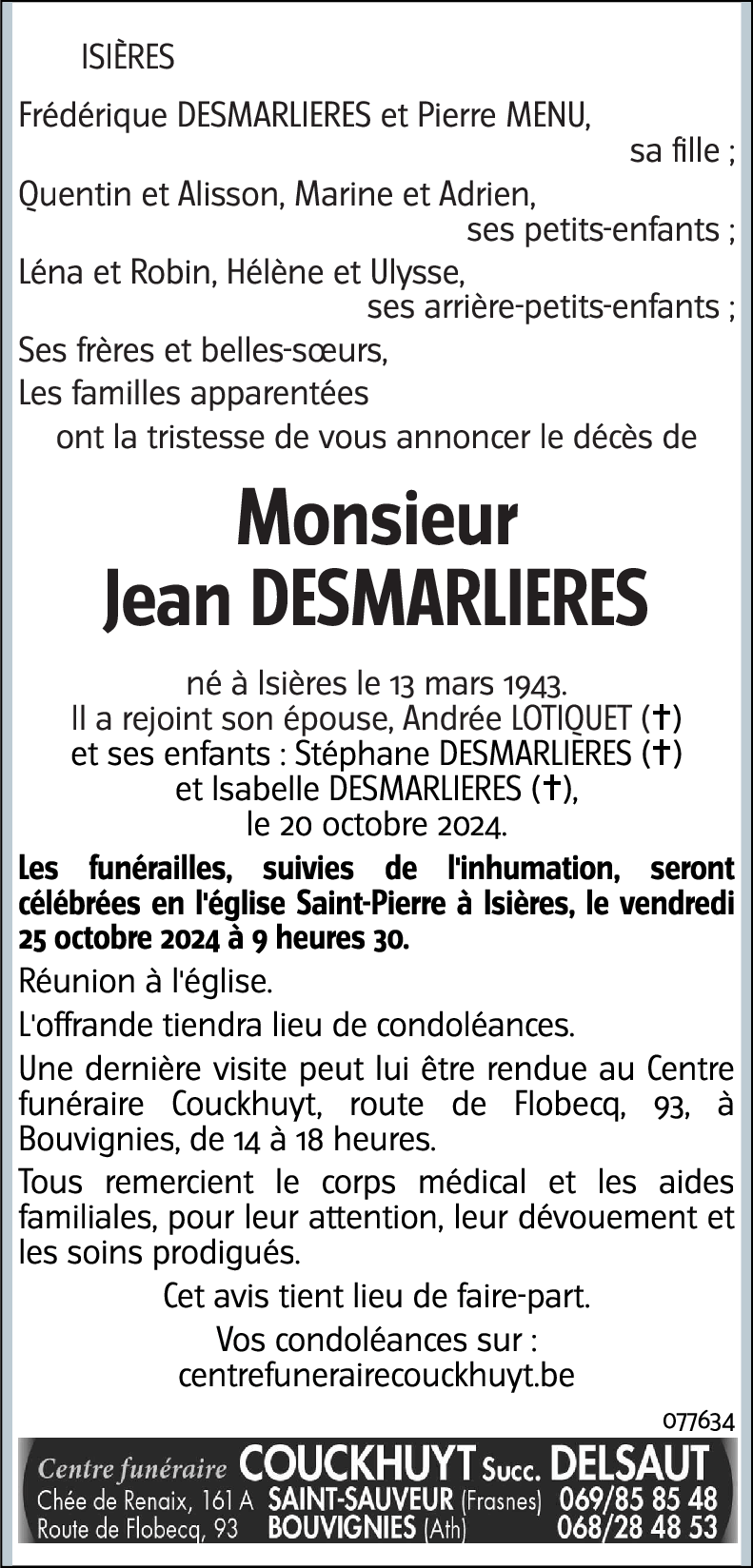 Jean-Louis DESMARLIERES