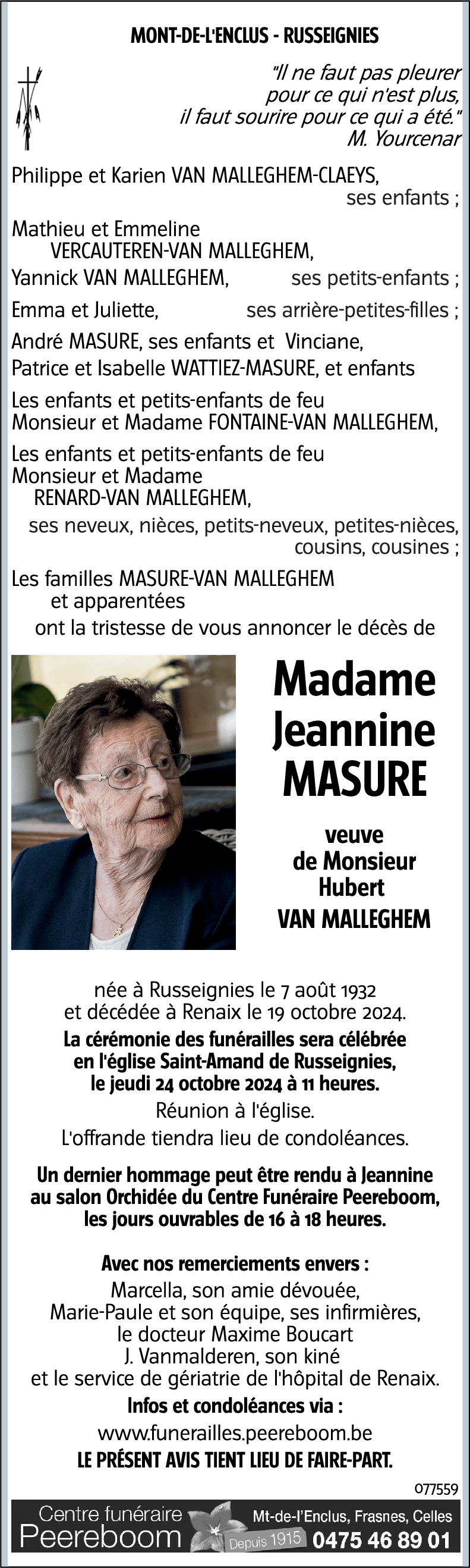 Jeannine MASURE