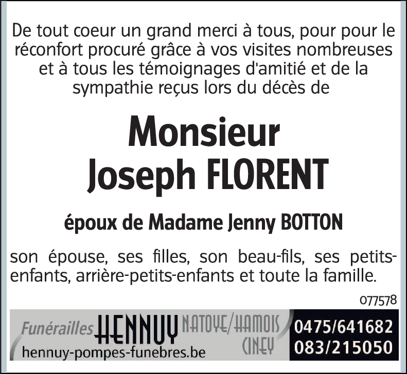 Joseph FLORENT