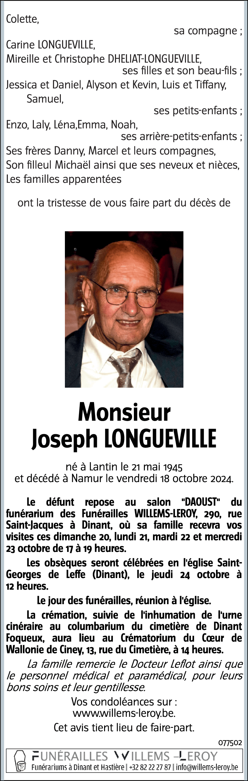 Joseph LONGUEVILLE