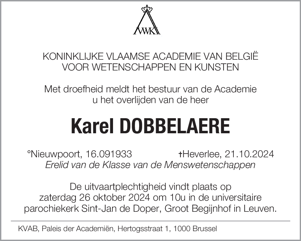 Karel Dobbelaere