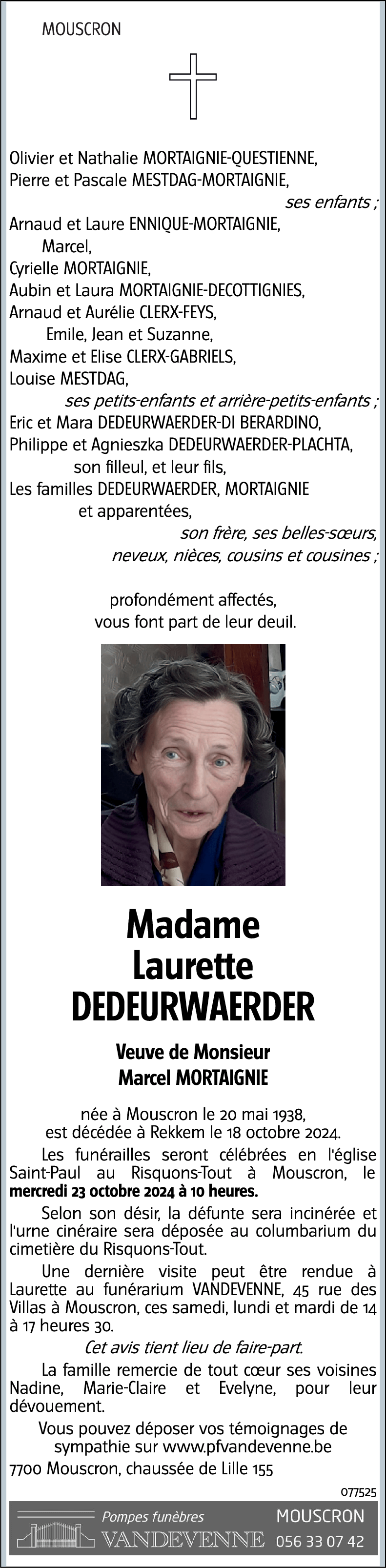 Laurette DEDEURWAERDER
